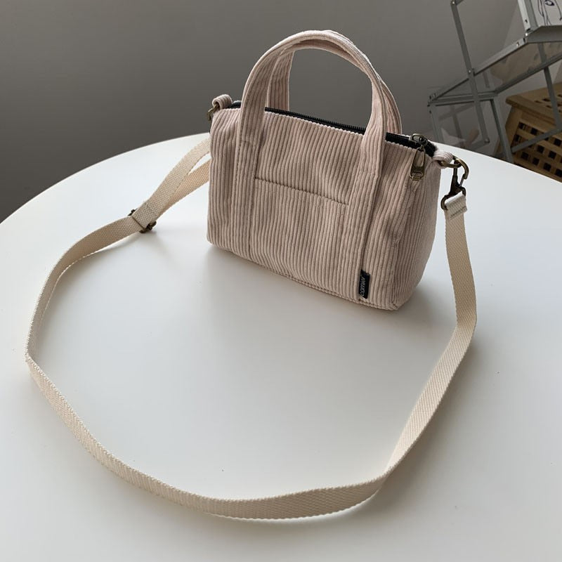 Autumn and Winter Small Solid Color Shoppers Crossbody Bags