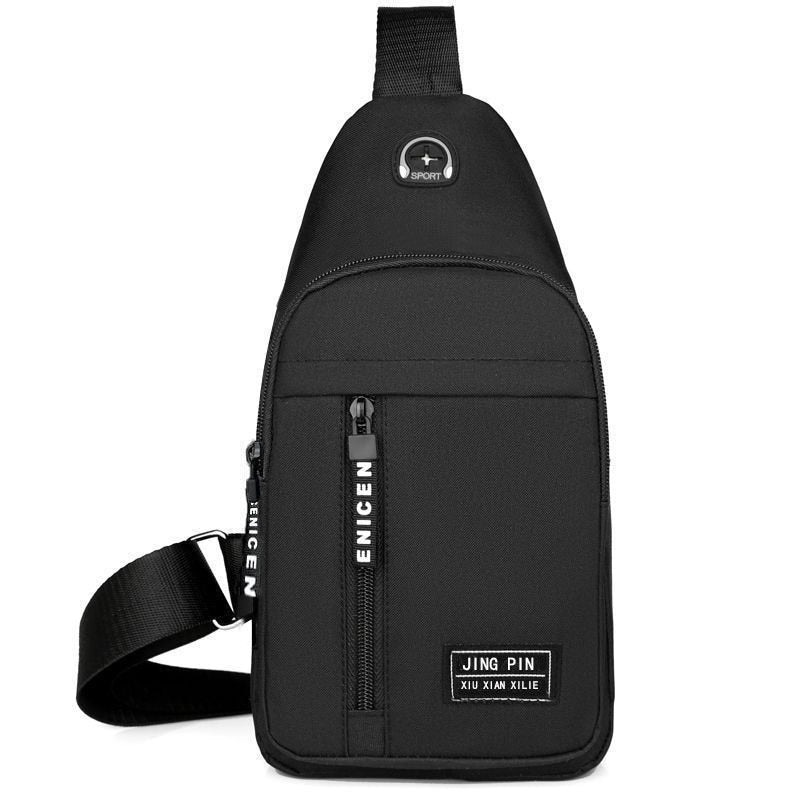 Chest Bag Simple Storage Bags Men Travel Small Mini Black Crossbody Bag