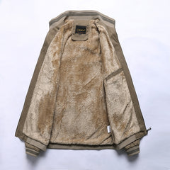 Men Jackets Casual Solid Fashion Vintage Warm Coats