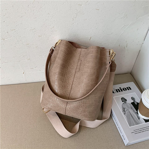 Vintage Crocodile Pattern Crossbody Bags Trend Designer