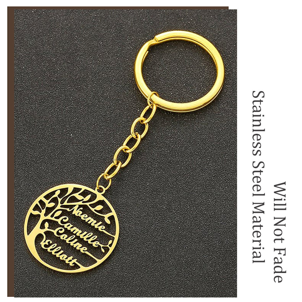 Mini-World Tree of Life Custom Keychain