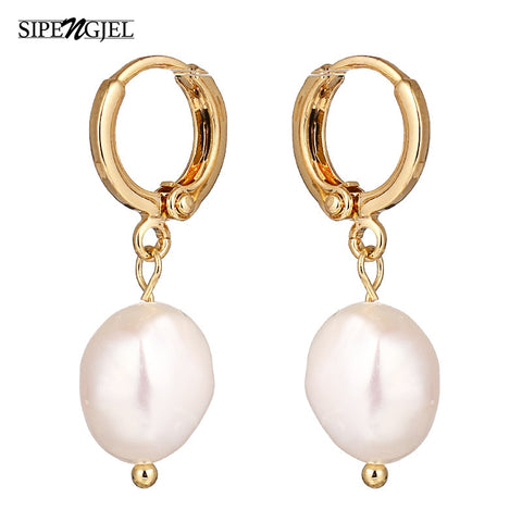 Fashion Irregular Pearl Dangle Earrings