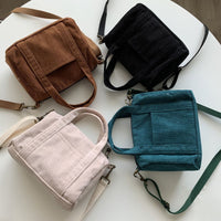 Autumn and Winter Small Solid Color Shoppers Crossbody Bags