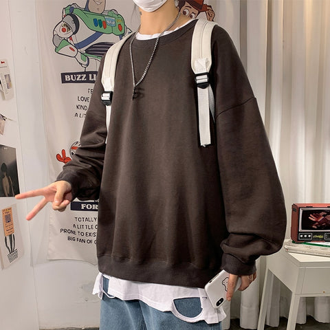 Oversized Graphic Hooded Hoodies Mens Thick Streetwear