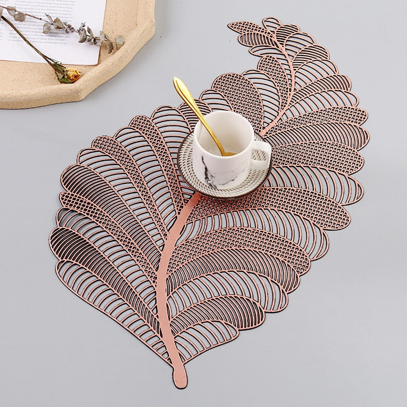 PVC Hollow Oil Water Resistant Nordic Non-slip Kitchen Placemat