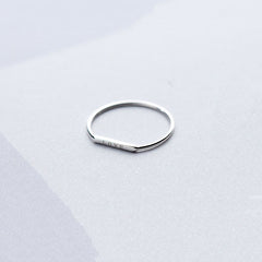 Silver Love Letter Ring For Fashion Women Party Cute Fine Jewelry Minimalist