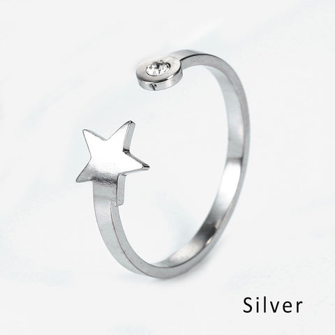 finger ring fashion adjust ring stainless steel woman ring stainless steel