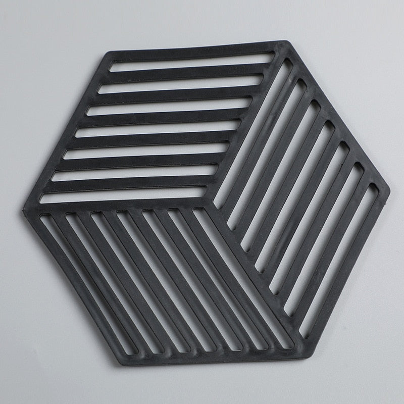 Silicone Tableware Insulation Mat Coaster Hexagon Silicone Mats