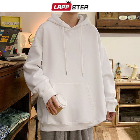 Oversized Graphic Hooded Hoodies Mens Thick Streetwear