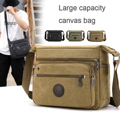 Travel Bag Canvas Casual Men Shoulder Crossbody Outdoor Bags