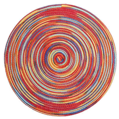 Round Cotton Woven Nordic Non-slip Kitchen Accessories Placemat