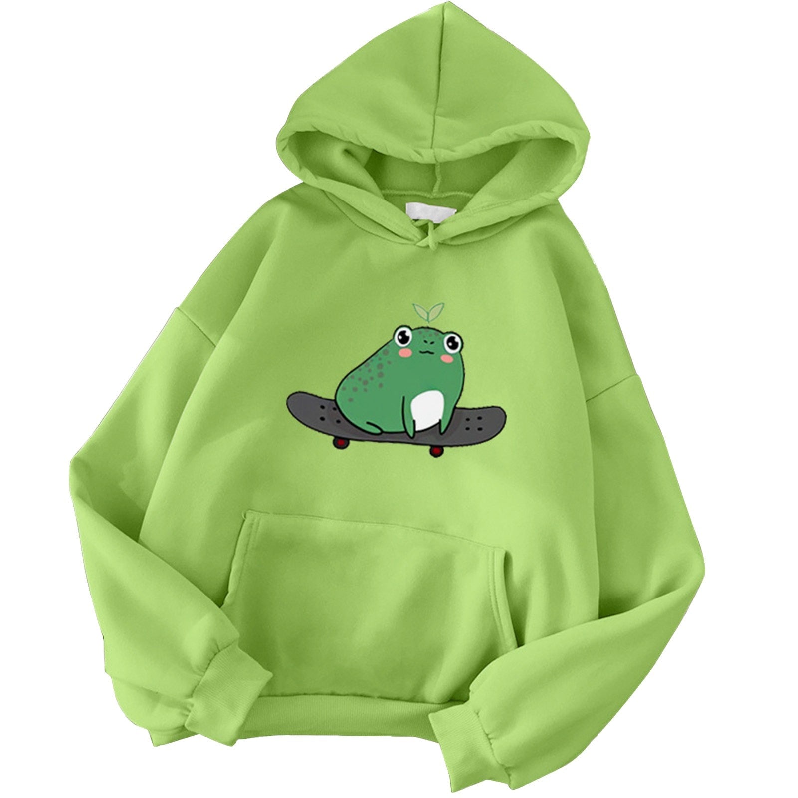 Frog Hoodie Vintage Harajuku Women&#39;s Winter Hoodies Kawaii Cute