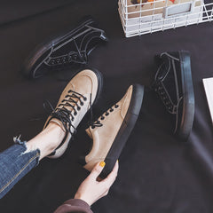 Fashion Casual Suede Black Shoes Casual Breathable Color Classic Ladies