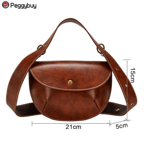 Fashion Leather Belt Bag Women Phone Pouch Fanny Pack