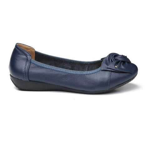 Plus Size Spring\Autumn Genuine Leather Shoes Woman Flats Work