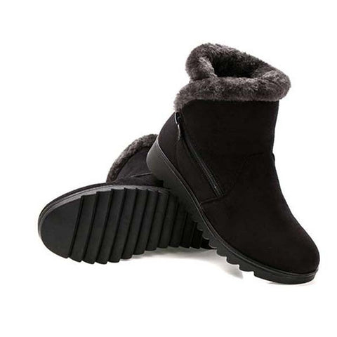 Women Ankle Boots Fashion Waterproof Wedge Platform