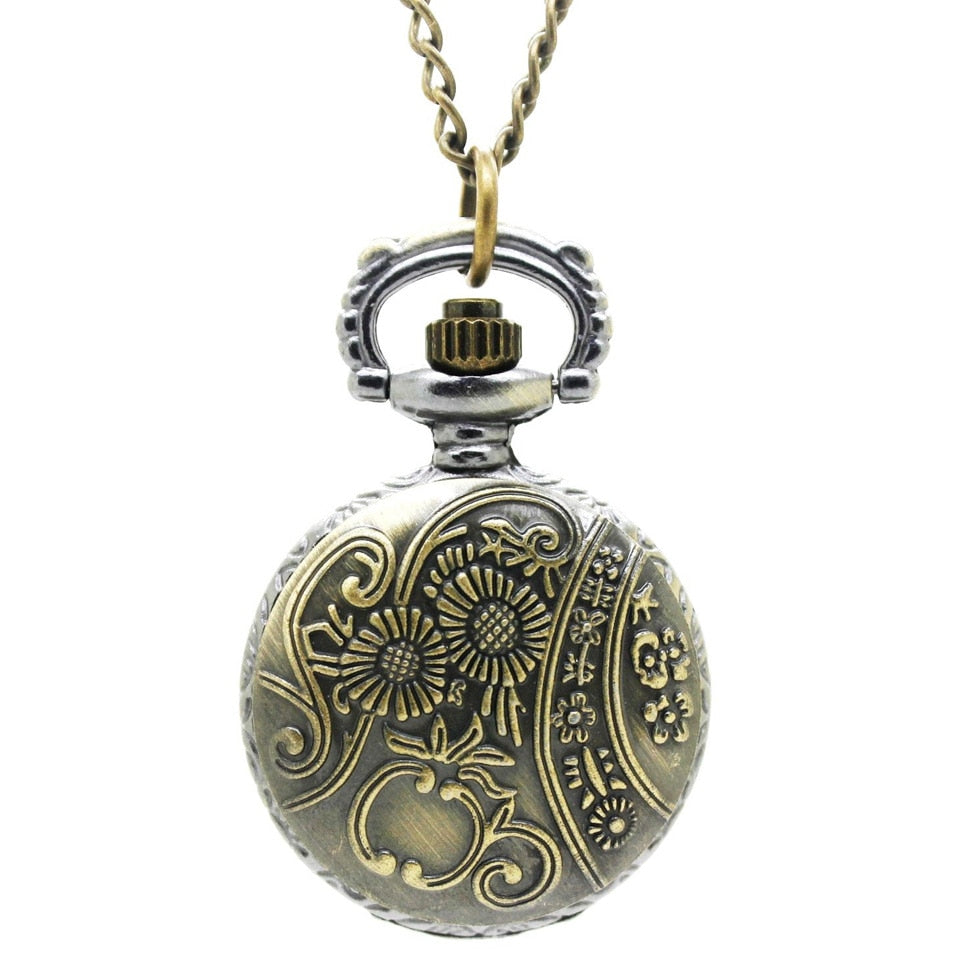 Mini doctor who coil panel Half Hunter Pocket Watch Necklace chain