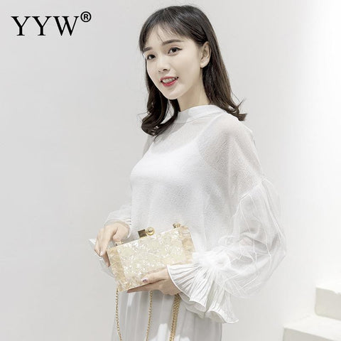 Marbling white Acrylic Purse Box Clutch Luxury Handbags