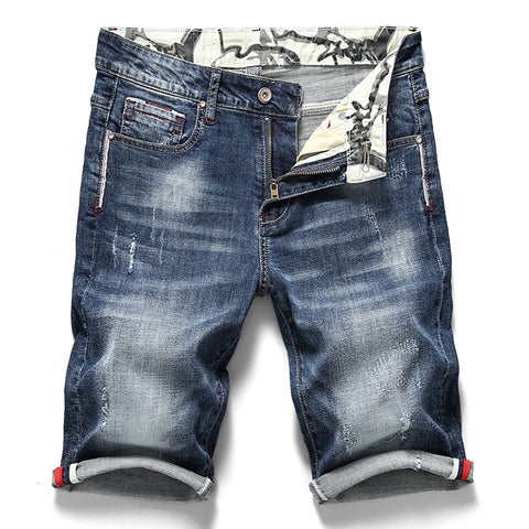 Stretch Short Jeans Fashion Casual Slim Fit High Quality Elastic Denim Shorts