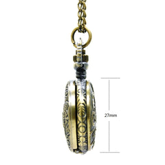 Mini doctor who coil panel Half Hunter Pocket Watch Necklace chain