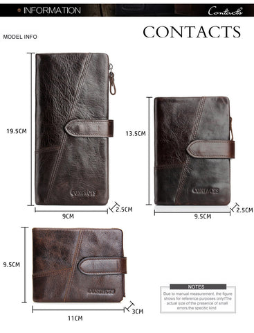 Men Wallets Fashion Purse With Card Holder Vintage Long Wallet Clutch Wrist Bag