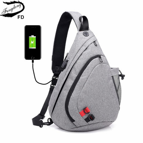 waterproof fabric male crossbody bag small black camouflage