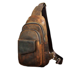 H Horse Leather Casual Fashion Chest Sling Bag