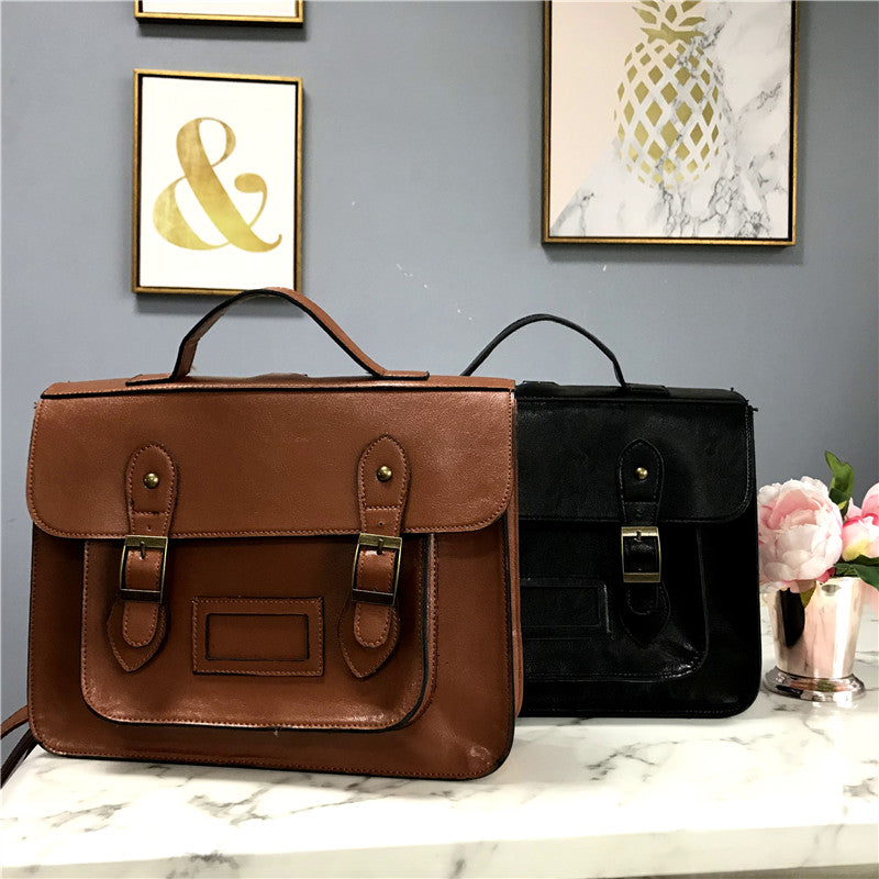 vintage Women Backpacks preppy style student backpack multifunctional