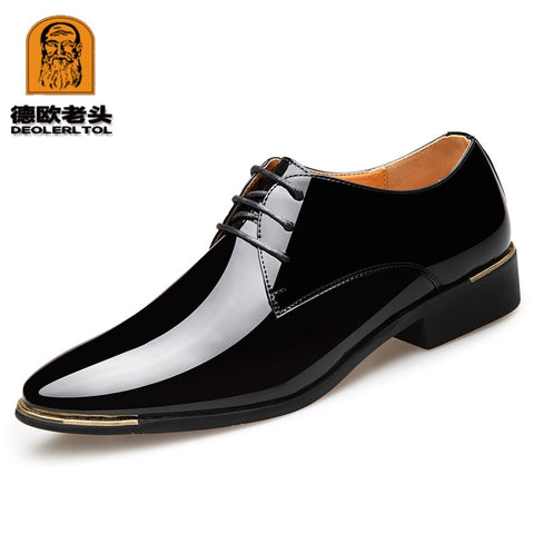 Patent Leather Shoes White Wedding Shoes Size Dress Shoes