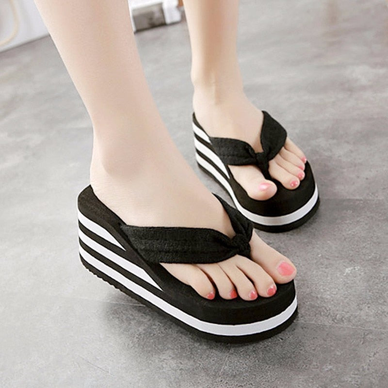 Platform Sandals Women Slipper High Heel Zapatillas Summer Shoes