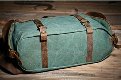 Unisex Retro Canvas Leather messenger bags  Men Crossbody Bag