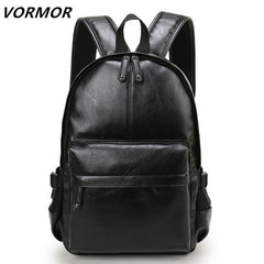 Brand Men Backpack Leather School Backpack Bag Fashion Waterproof Travel Bag