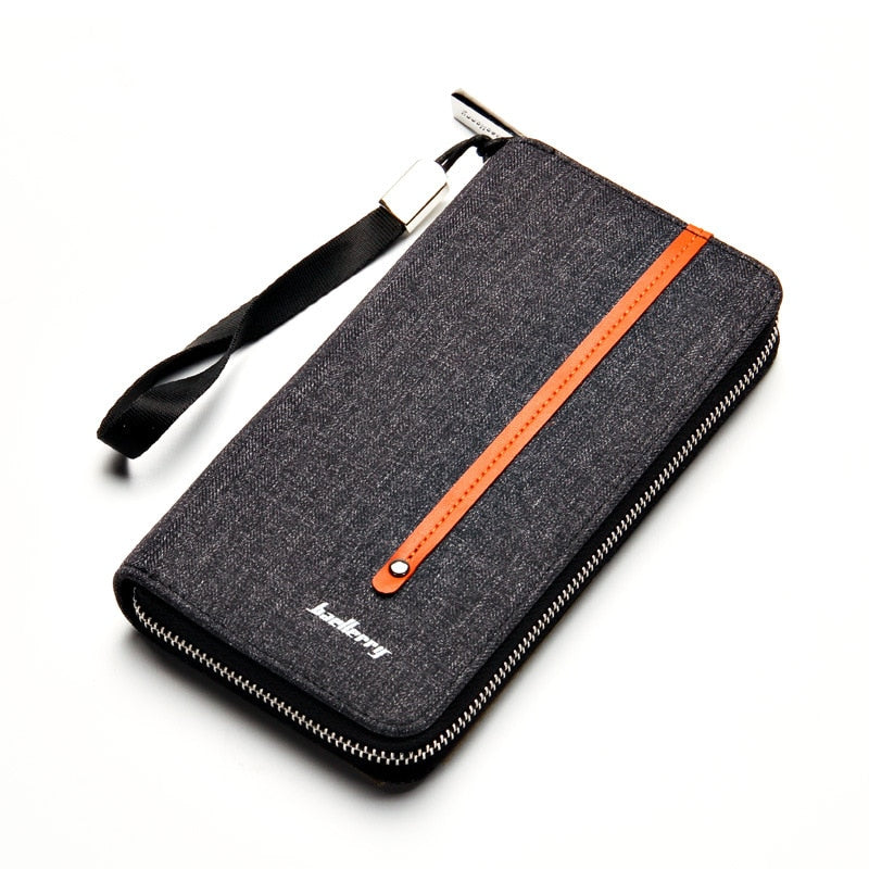 Canvas Man Wallet Brand  Long Clutch Card Purse