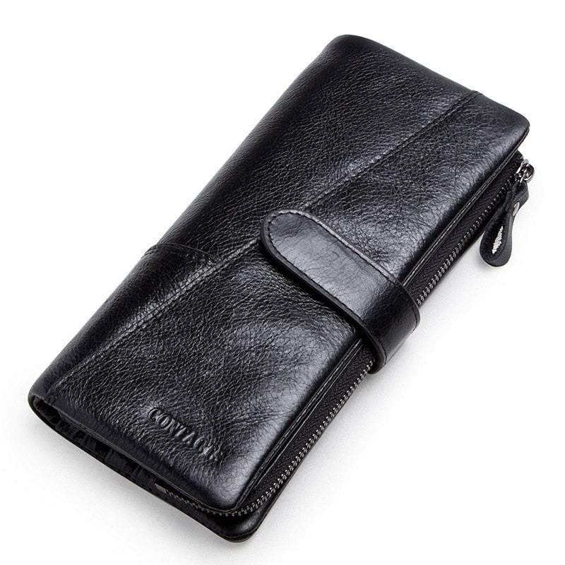 Men Wallets Fashion Purse With Card Holder Vintage Long Wallet Clutch Wrist Bag