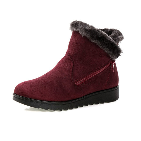 Women Ankle Boots Fashion Waterproof Wedge Platform