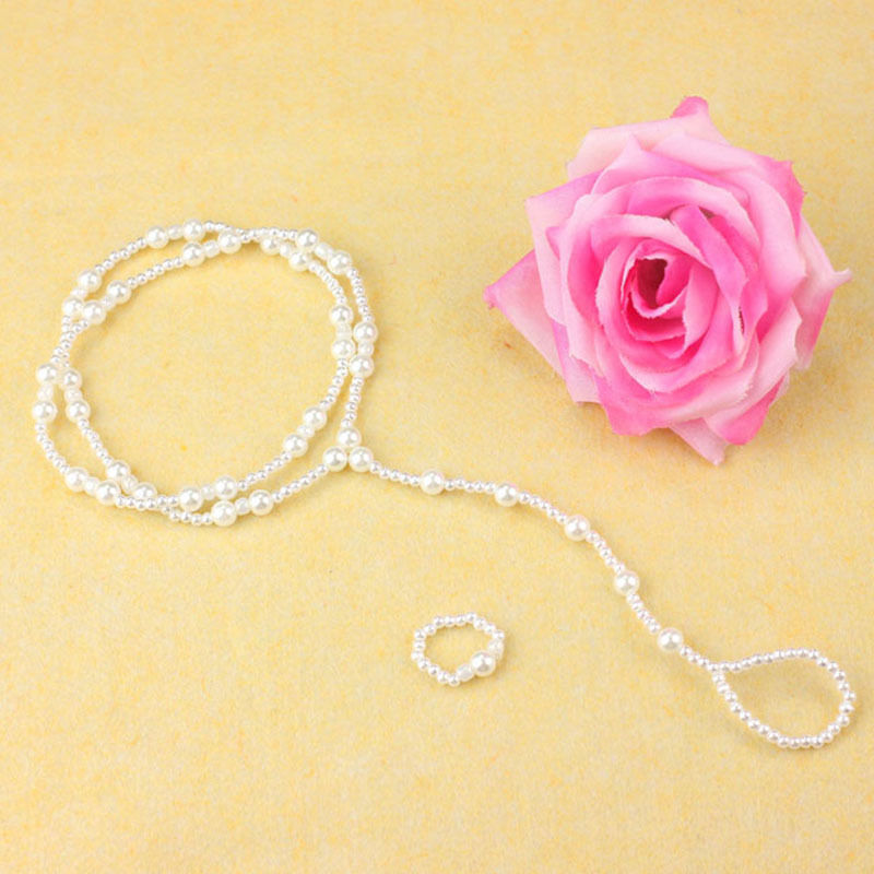 1 SET Fashion Pearl Anklet Women Ankle Bracelet