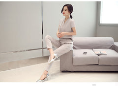 Jumpsuit Ankle Length Pants Detachable Slim Female Leisure Trousers