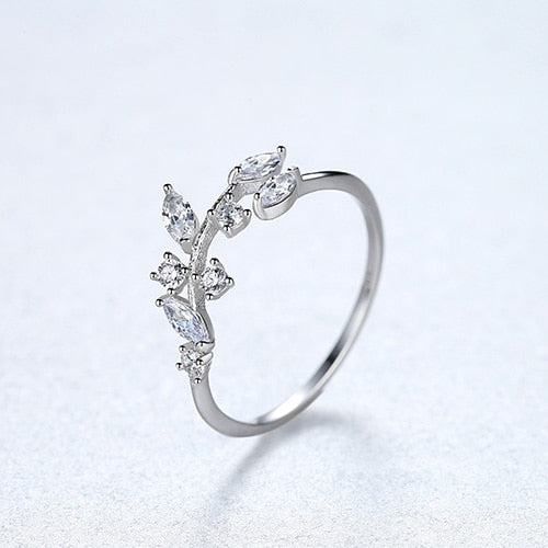 Silver Handmade Olive Leaf Rings