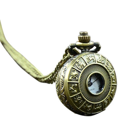 pocket watch Retro Vintage Steampunk Quartz Necklace