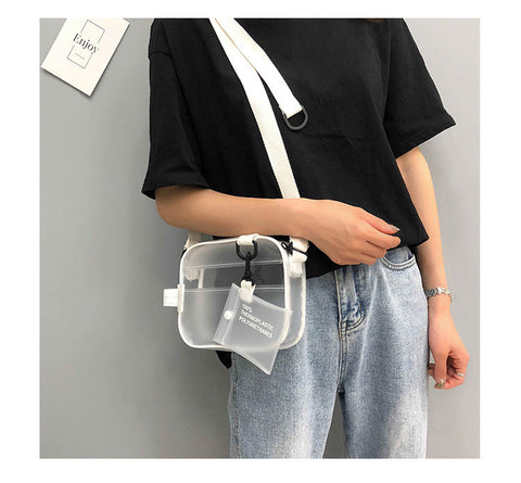 Casual PVC Transparent Clear Women Crossbody Bags Shoulder Bag