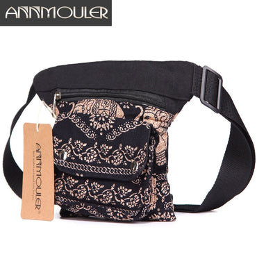 Vintage Women Waist Belt Bag Adjustable Fanny Pack Bohemian Style