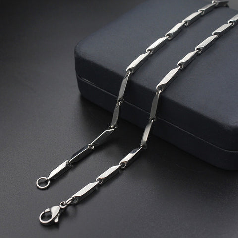 Fashion high-end new titanium steel necklace melon chain stainless steel chain