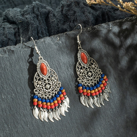 Multiple Vintage Ethnic Boho Dangle Drop Earrings