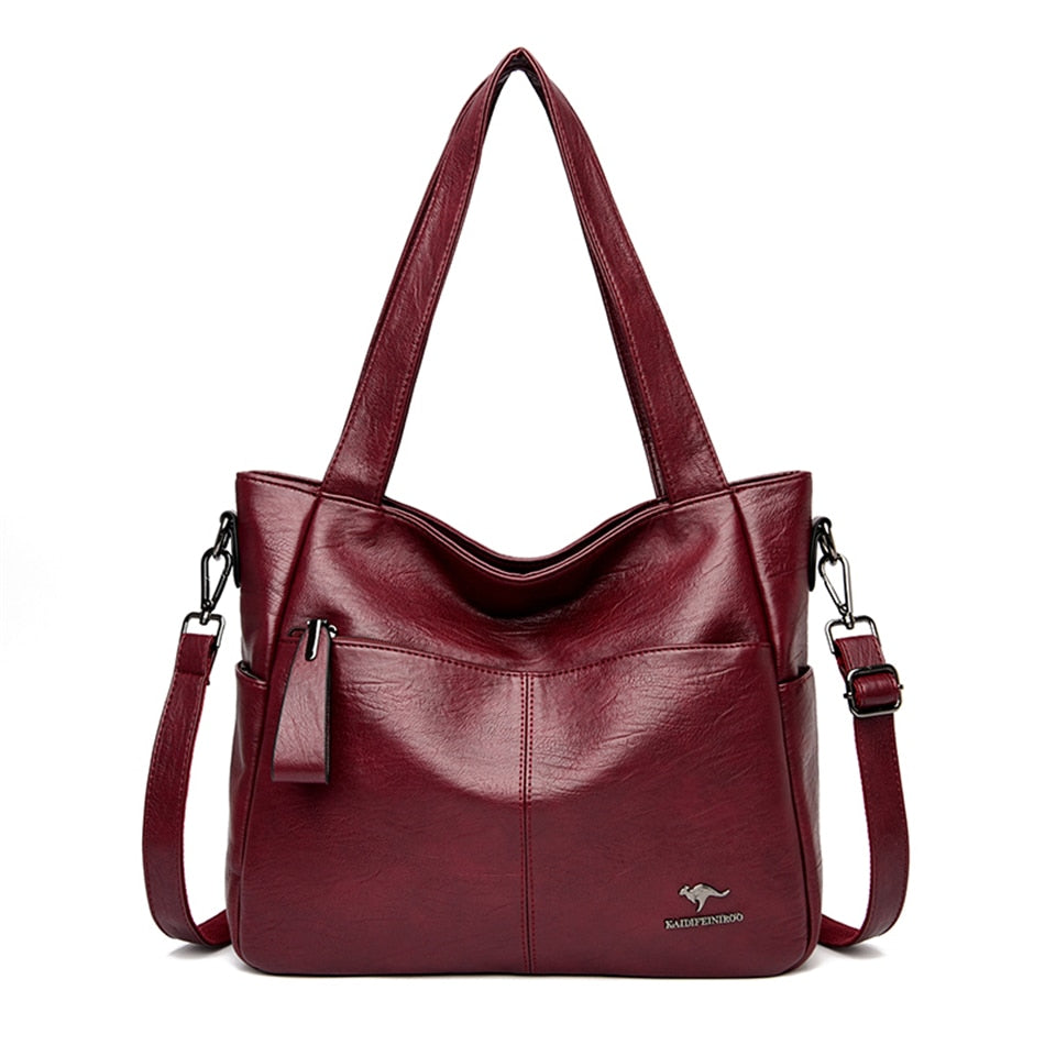 Leather Bags Female Shoulder Sac Tote Shopper Bag