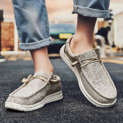 Large Size Outdoor Men Casual Denim Canvas Shoes Vulcanize Shoes