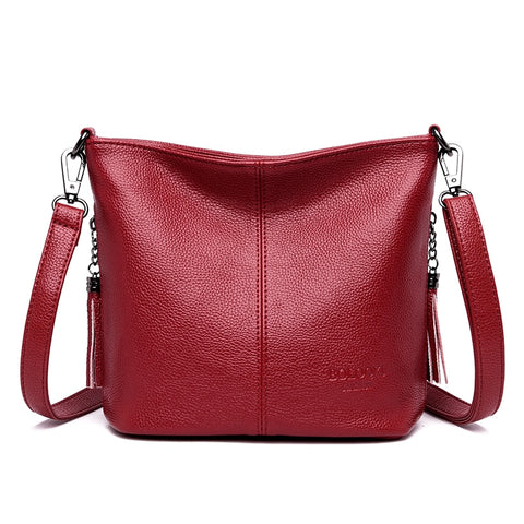 Soft Leather Hand Crossbody Bags for Women Handbags Casual Shoulder Bag