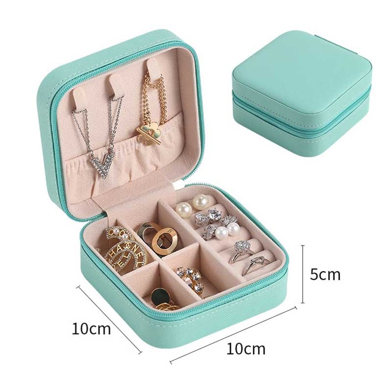 PU Jewelry Organizer Display Travel Jewelry Case Boxes Travel Portable Box