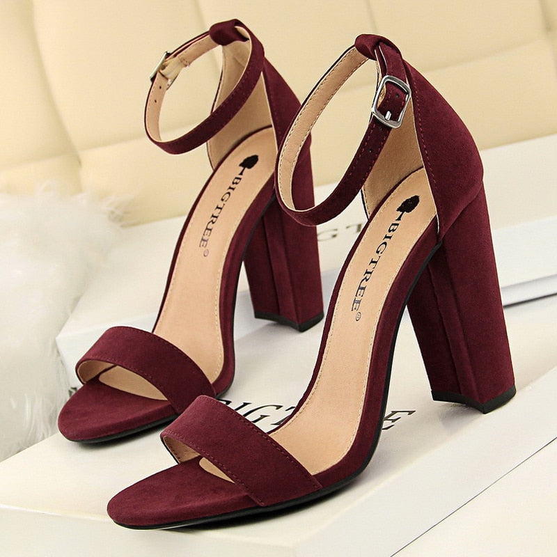 High Heels New Women Pumps Comfort Women Shoes Block Heels Ladies