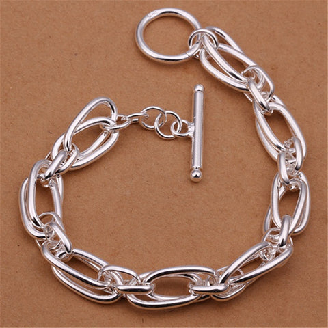 chain 925 Sterling silver bracelets noble wedding gift party fashion jewelry