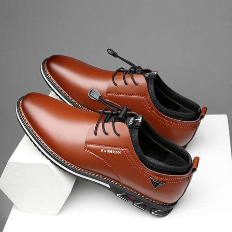 Men Dress Shoes Cowhide Leather Shoes Men ComfortableCasual Shoe Platform